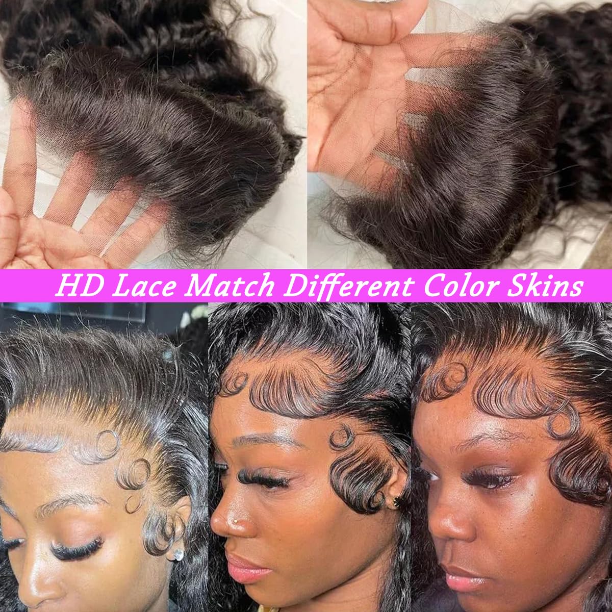 Rozilo Aomllute wig featuring baby hairs for a realistic hairline