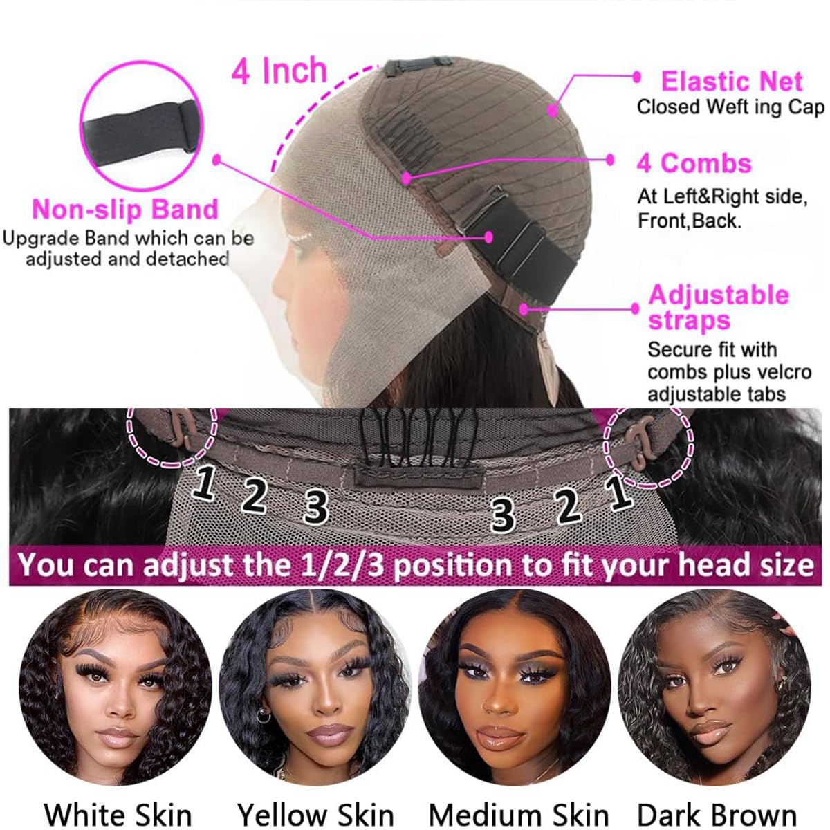 Rozilo Aomllute virgin human hair wig ready for dyeing and styling