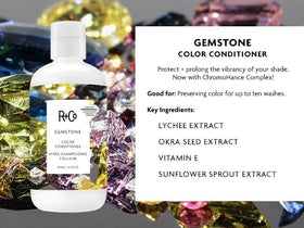 Gemstone color two-pack box showcasing vegan, sulfate-free formula for color-treated hair.