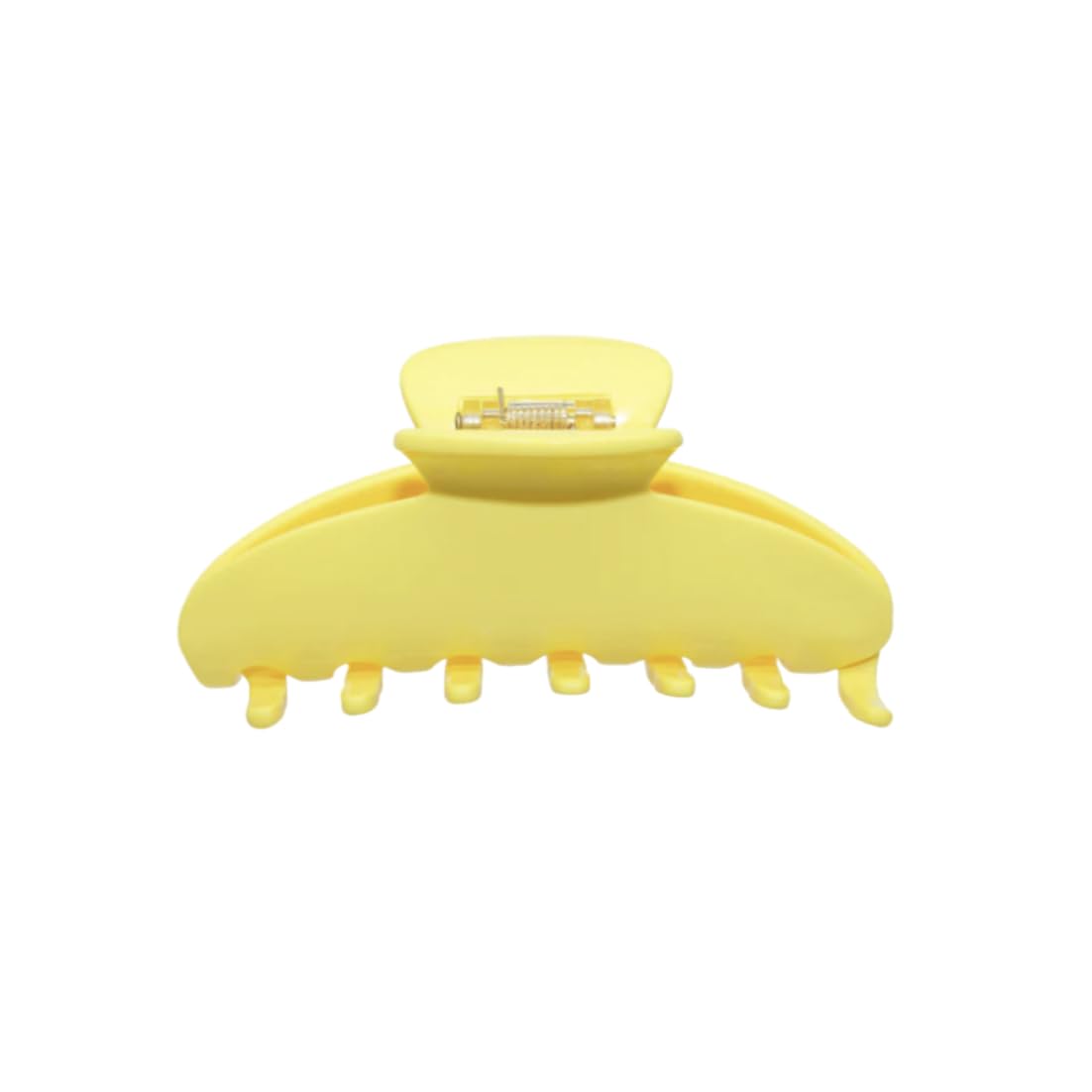 RPZL premium big hair clip in butter yellow, side view, secure hold for voluminous styles