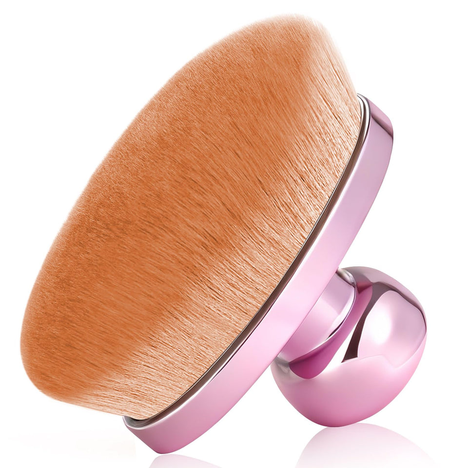 RQRYAAD extra-large kabuki body brush head for fast, streak-free coverage on the body.