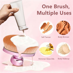 RQRYAAD ultra-soft dense bristles ensure smooth application with minimal product waste.