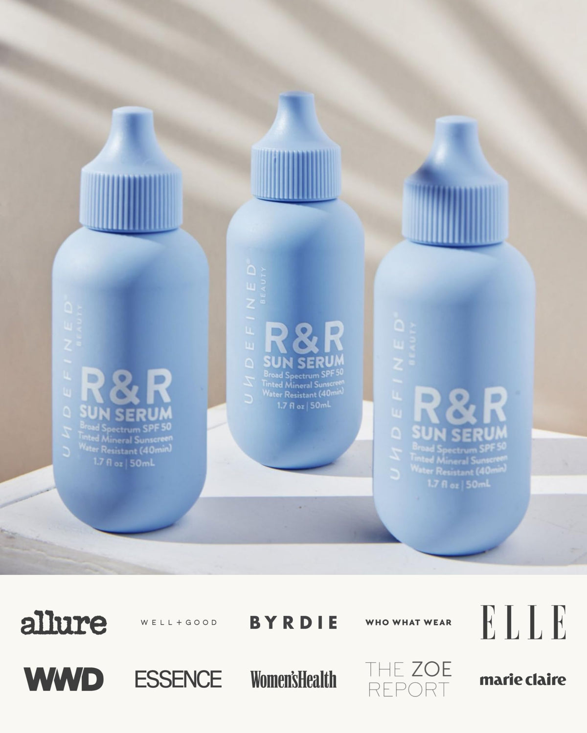 R and R Sun Serum ingredients like Niacinamide and Jojoba soothing skin