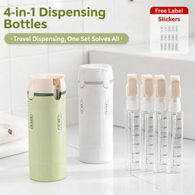 RSN 4 in 1 travel bottles pack shows compact, integrated design for effortless packing.