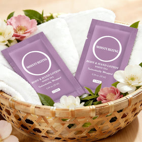 RSQAZQ 10ml compact lotion packet fits carry-on bags for quick refreshment.