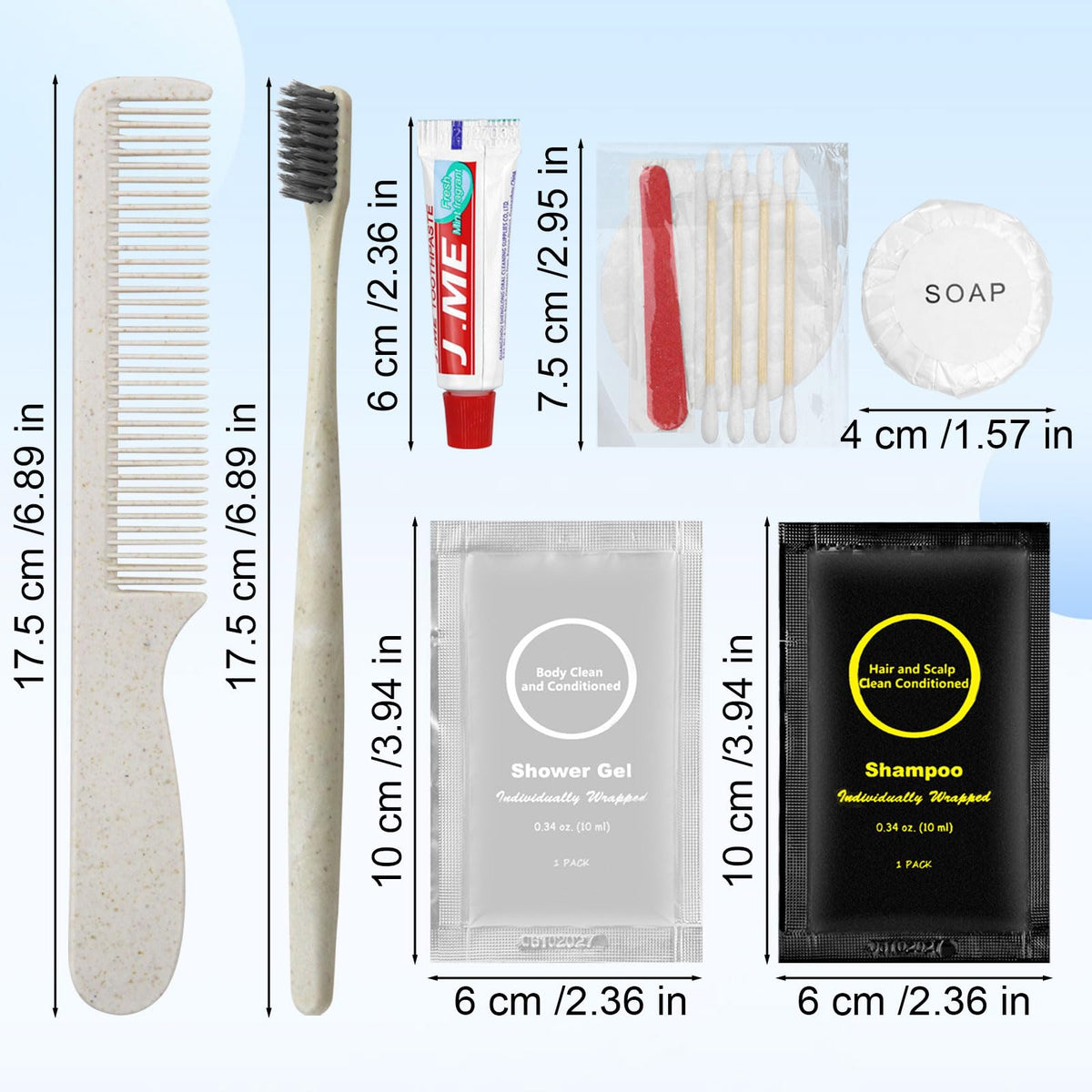 RSQAZQ homeless relief kit contents, organized for easy restocking and donation