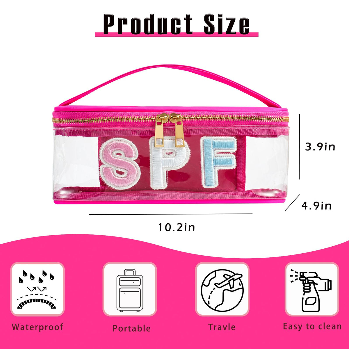 RSRSLEII bag shows preppy embroidered letters with durable stitching