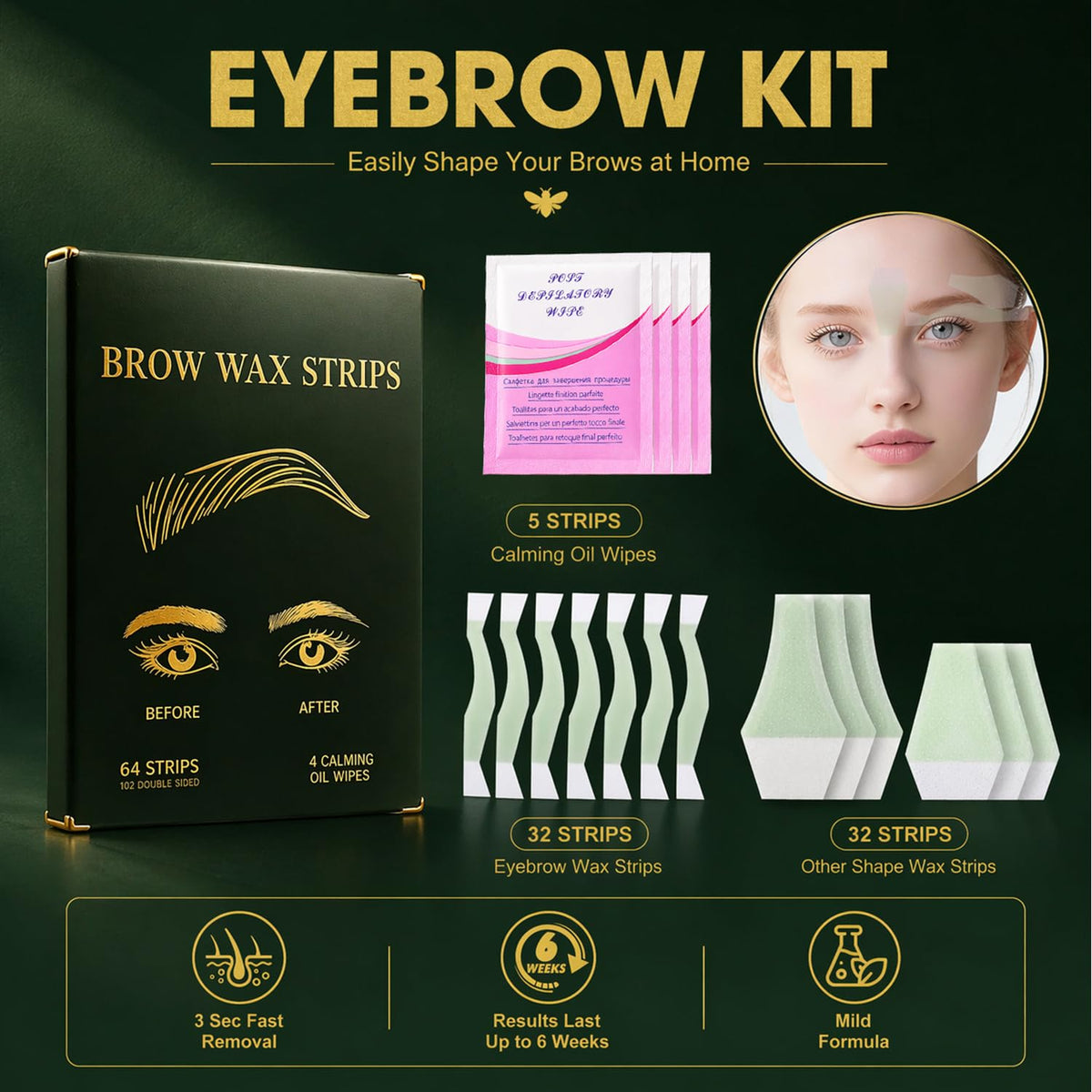RTRSNCM chin wax strips for precise shaping on small areas.