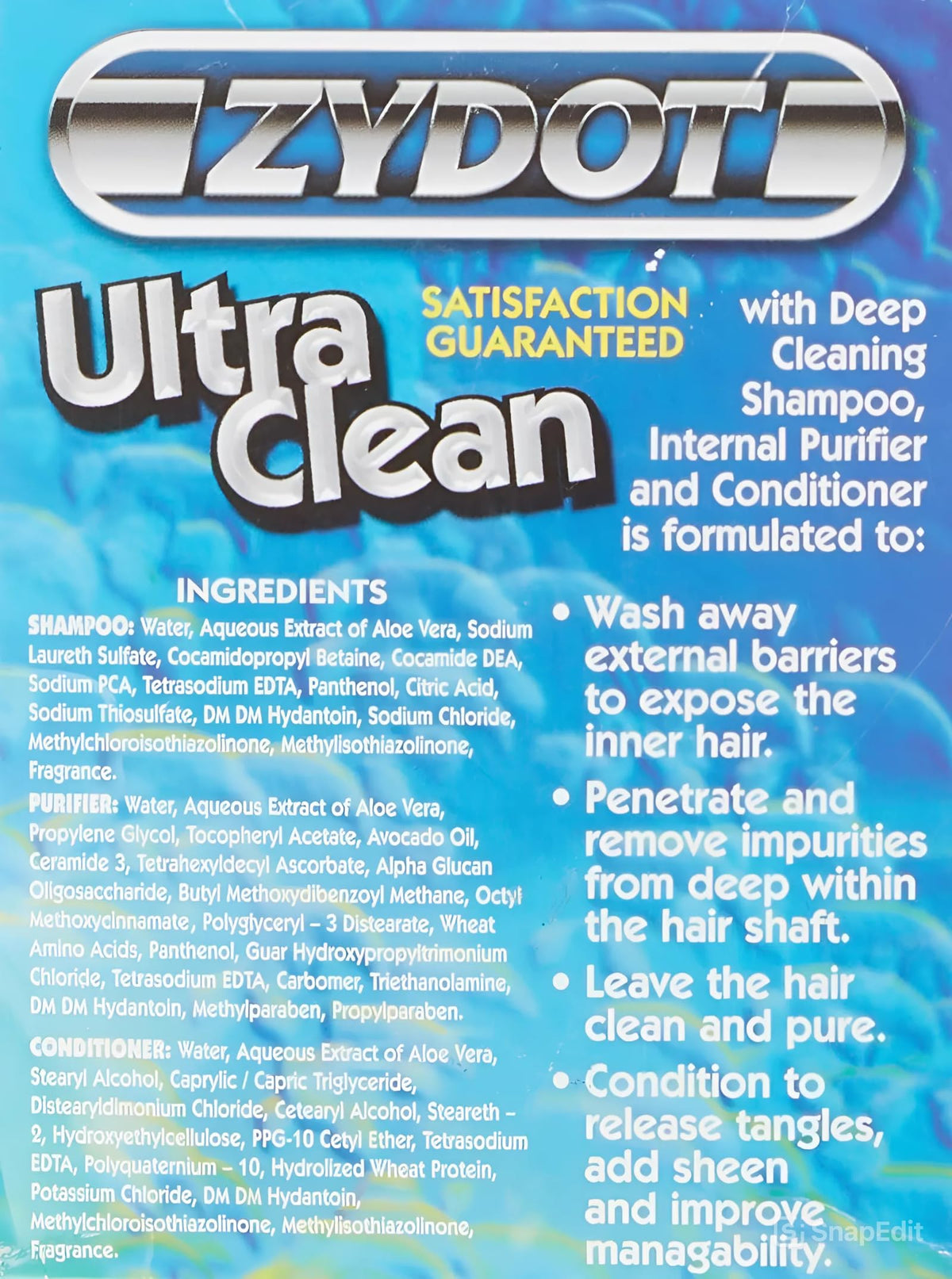 RU CLEAN Detox kit shown in shower with cap for at-home treatment
