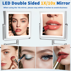 Ruacq 3-color lighting with dimming for natural to warm tones during routines.