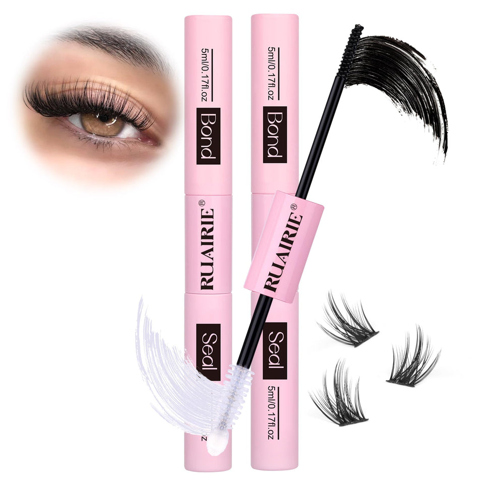 Ruairie Bond and Seal Lash Glue 2-in-1 design for precise lash cluster application.
