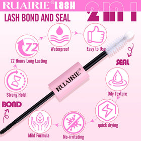 Ruairie clear seal tip with white cotton head protects eyes after bonding.