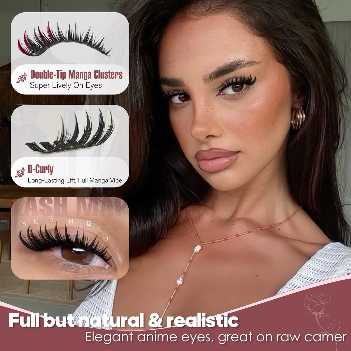 Ruairie 130pcs lashes offer variety lengths for versatile looks