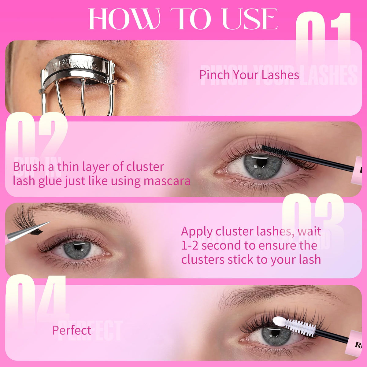 Ruairie precision tweezers for accurate cluster placement.