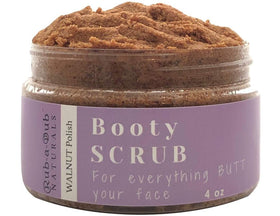 Rub-a-Dub Naturals premium walnut body scrub provides gentle exfoliation for smooth skin