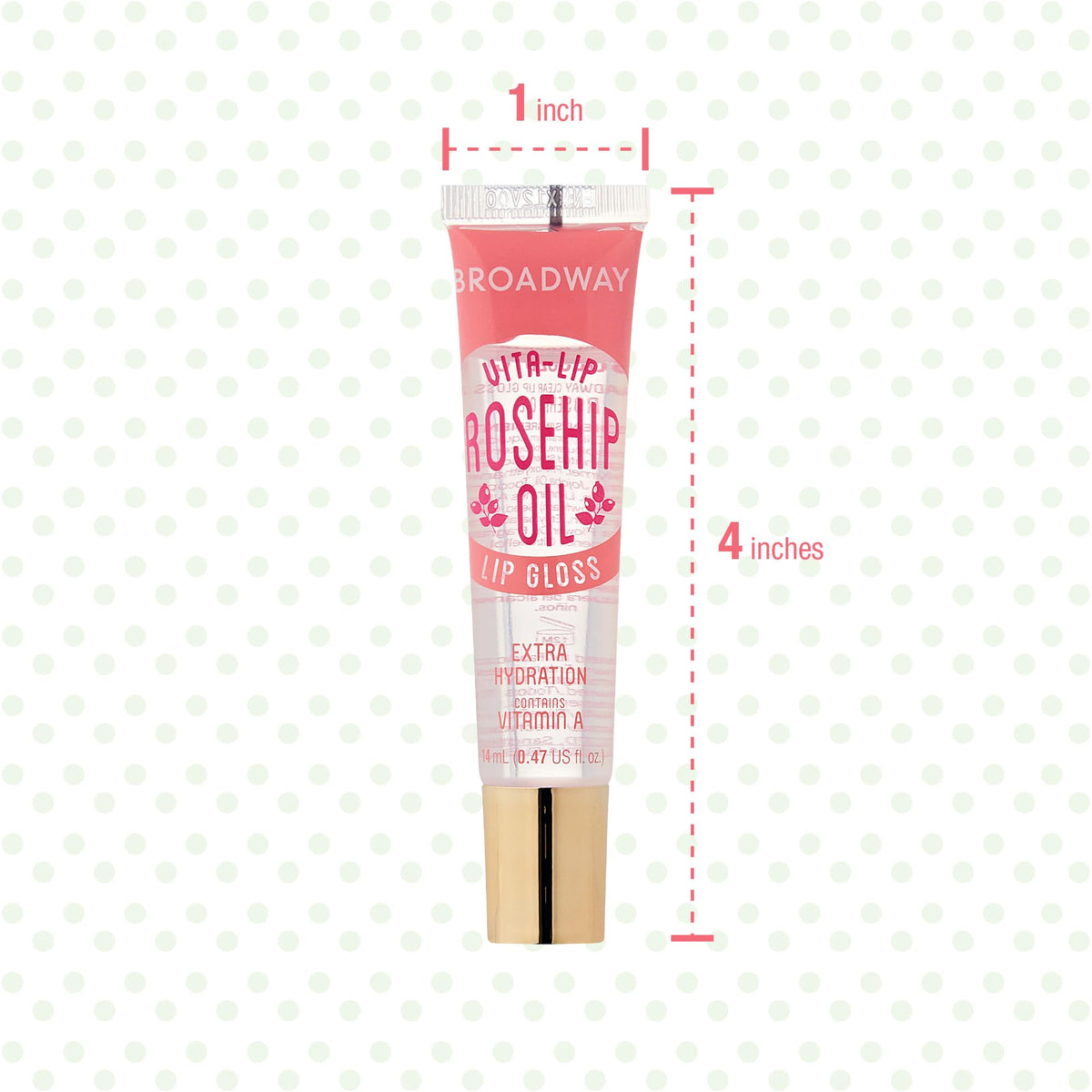 All ages-friendly Ruby Kisses Vita-Lip gloss in cruelty-free packaging