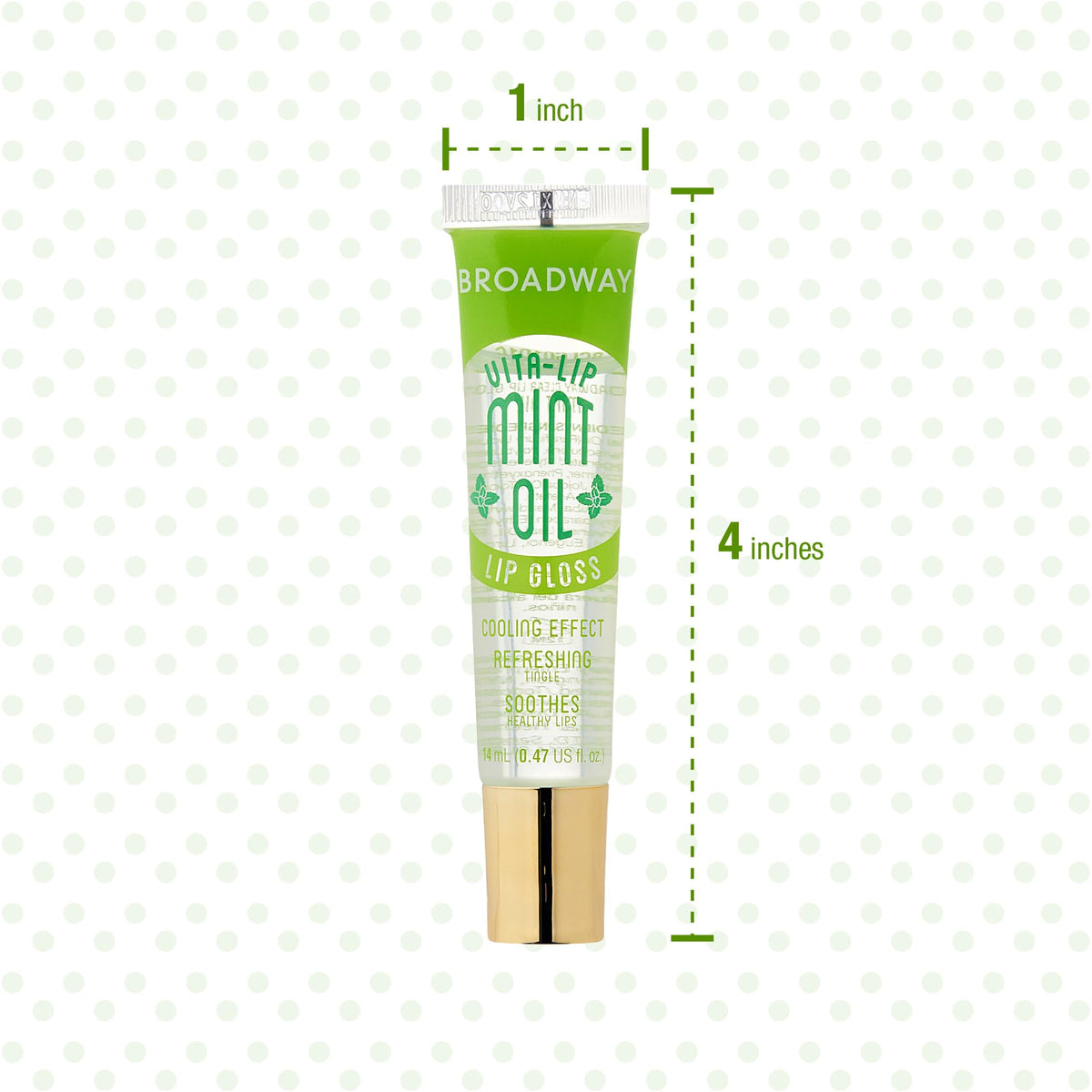 Ruby Kisses Broadway Vita-Lip gloss applied on lips delivering glossy finish.