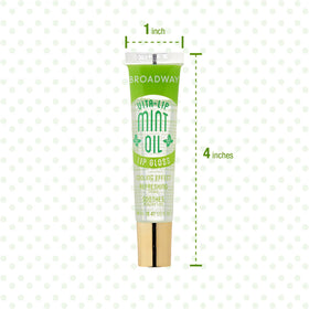 Ruby Kisses Broadway Vita-Lip gloss applied on lips delivering glossy finish.