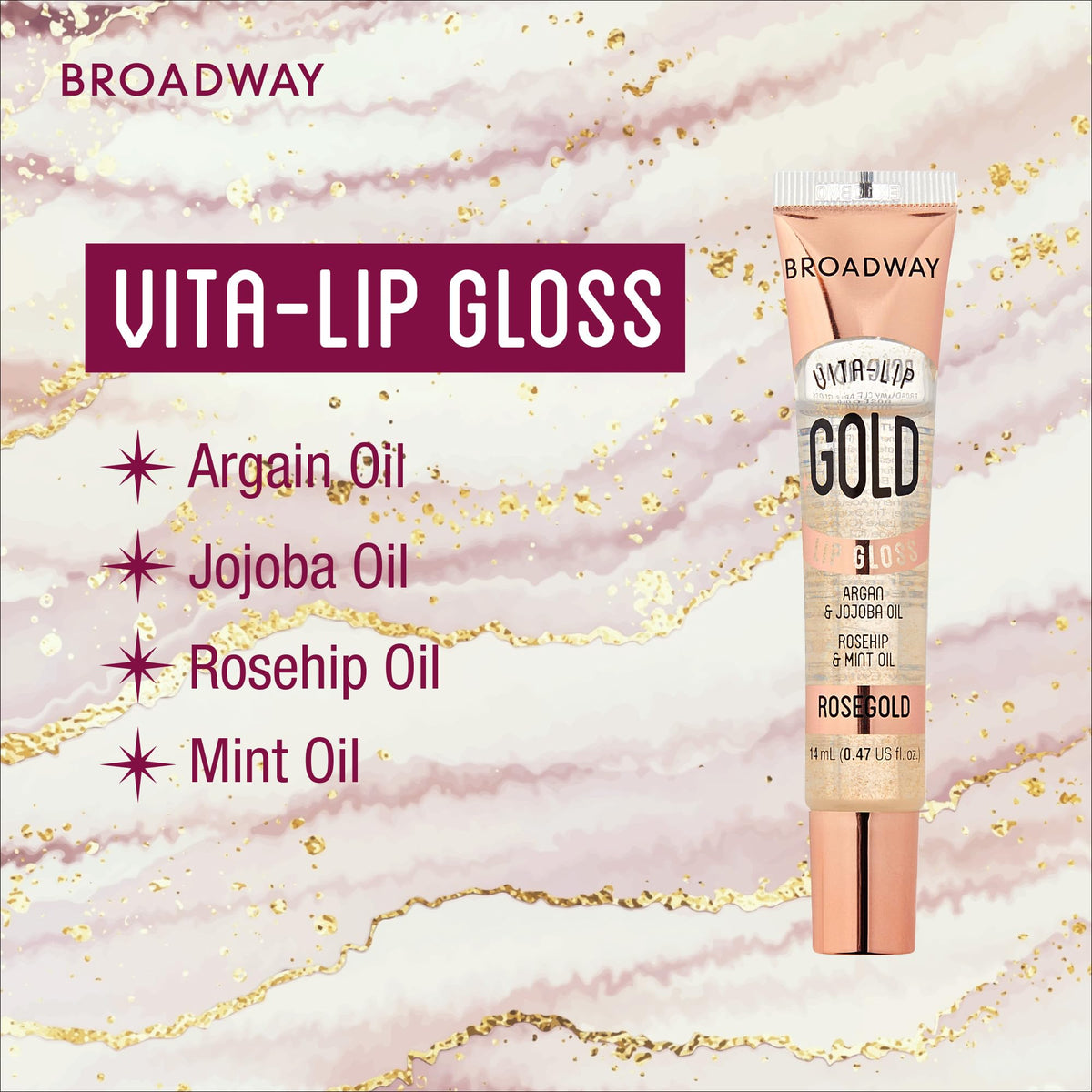 Coconut and mango oils add smooth glide to Vita-Lip gloss