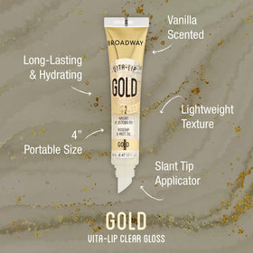 Broadway Vita-Lip gloss on glossy lips for long-lasting shine