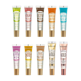 Ruby Kisses Broadway Vita-Lip gloss tube closeup with hydrating formula