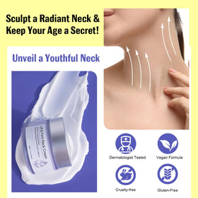 Ruduwu neck and décolletage glow with renewed elasticity after use.
