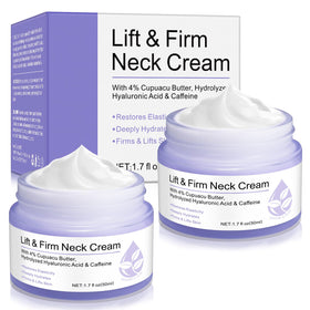 Ruduwu Tighten and Lift neck cream application highlights targeted contouring.