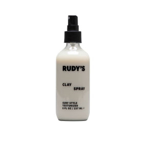 Rudy's Clay Spray bottle adds fullness and natural texture for everyday styling.