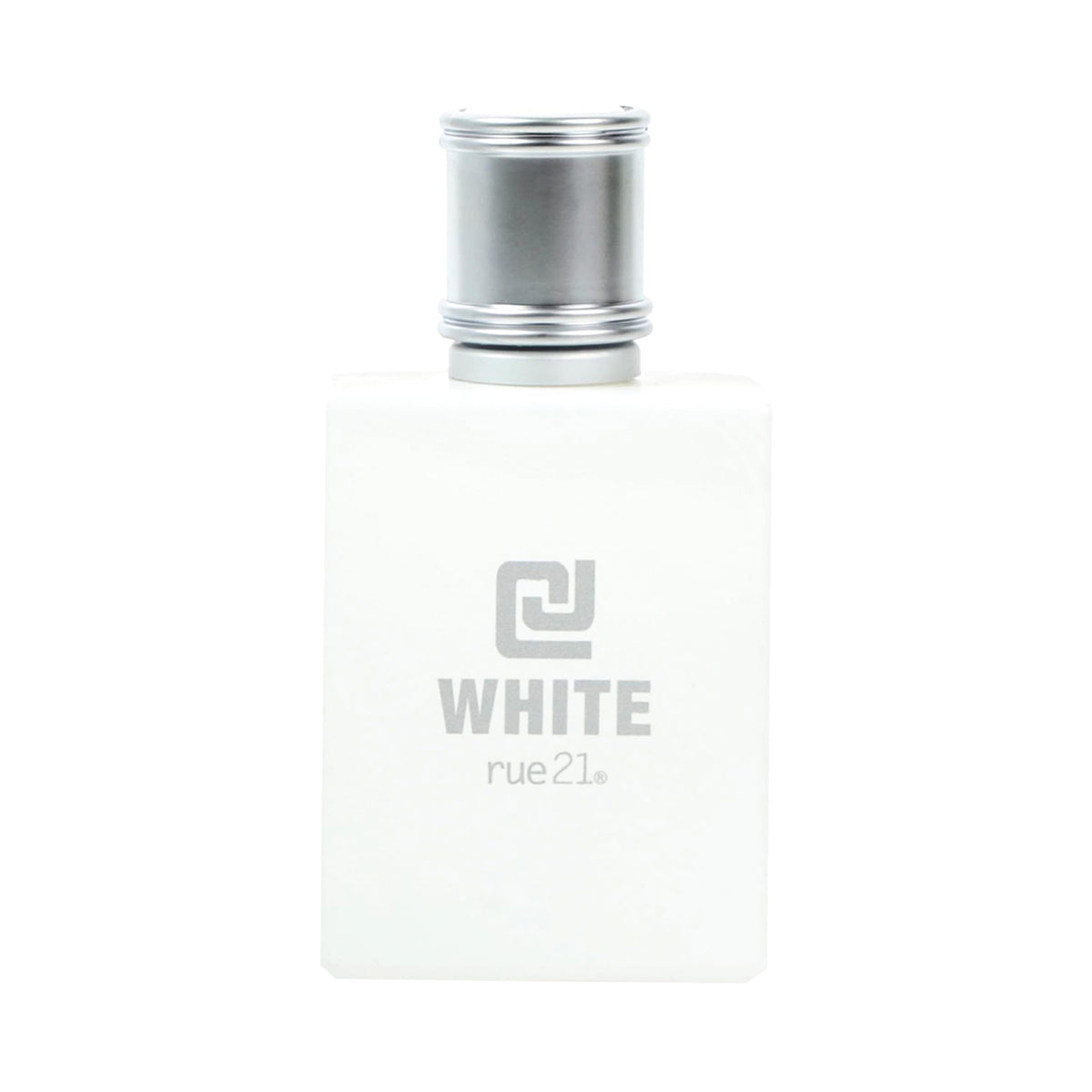 Rue 21 CJ White bottle front view showing clean citrus fragrance for daily wear