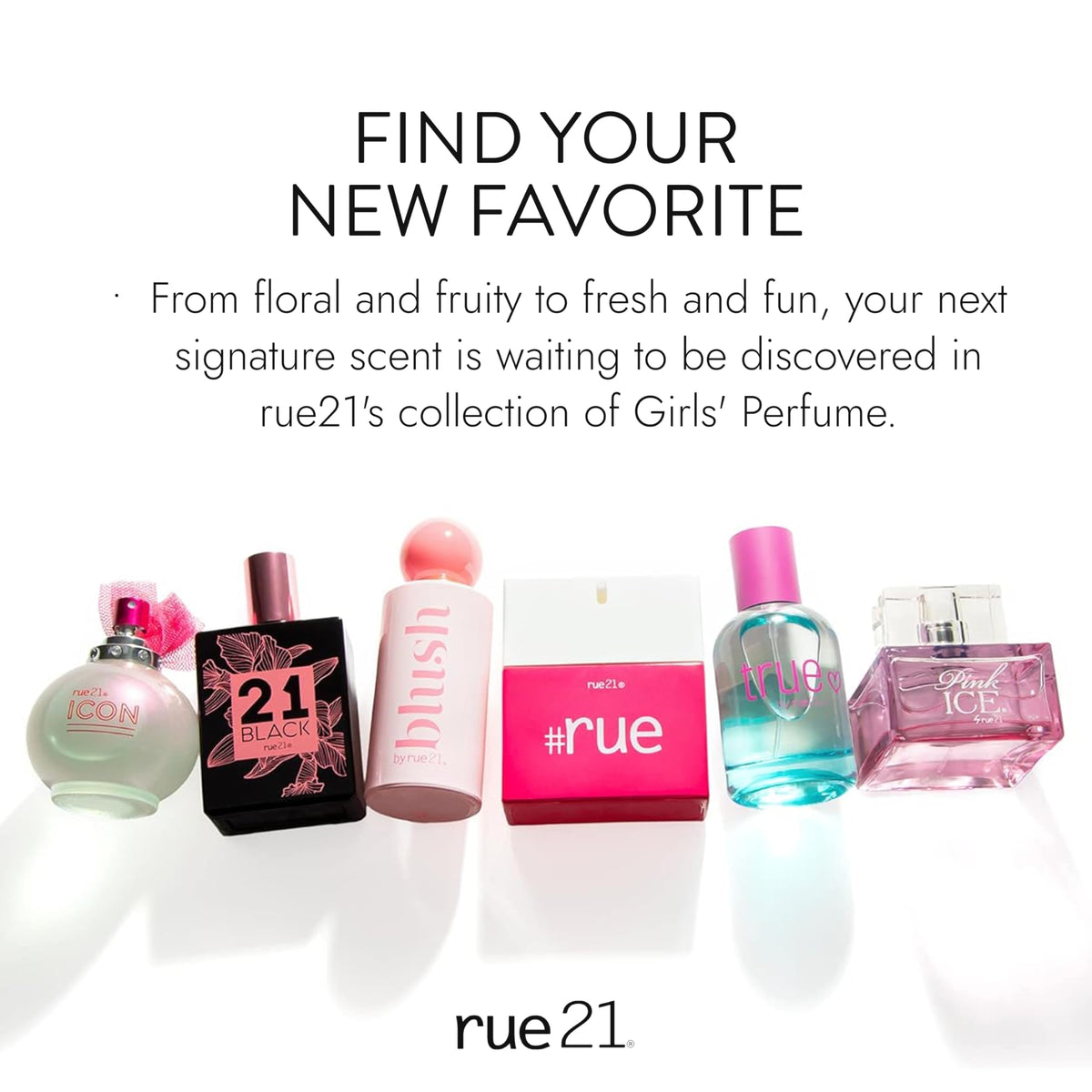 Rue 21 Icon EDP ribbon-detail lid, perfect for gifting.