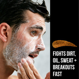 RUGGED & DAPPER Face Wash lather close-up, deep cleansing and oil control