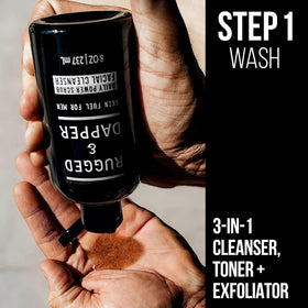 RUGGED & DAPPER Daily Duo Moisturizer pump, quick hydration for smoother skin