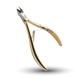 Rui Smiths professional cuticle nippers with gold-plated handles for precise trimming.