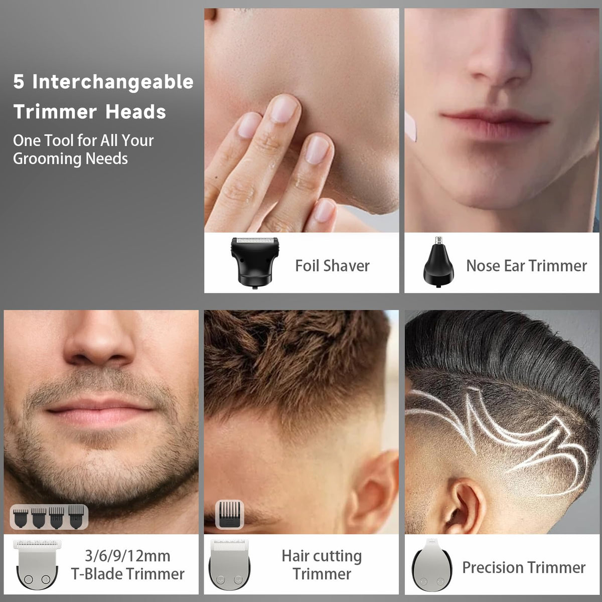 RUIBO nose trimmer head for quick, comfortable nose hair removal.