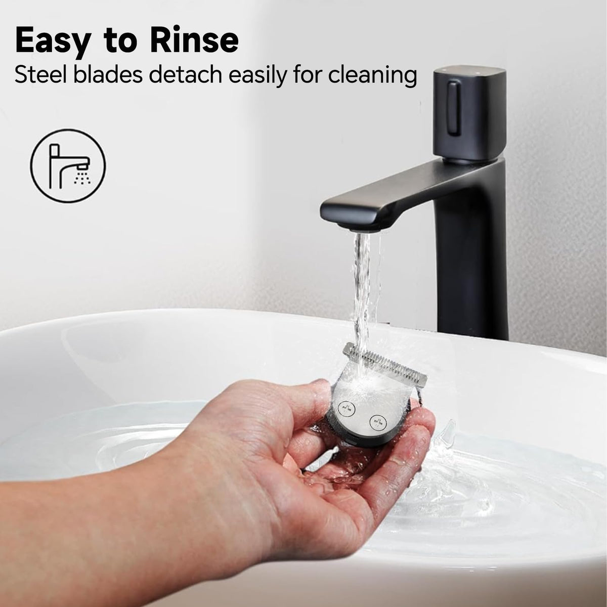 RUIBO removable blades easy to rinse for hygienic cleaning.