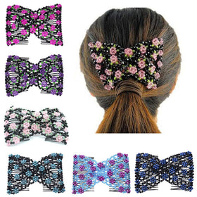 Ruihfas Magic Hair Side Combs close-up of beaded design for secure everyday style.