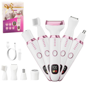 RUIM 5-in-1 shaver with long hair trimmer for efficient bulk reduction.