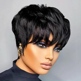 RUISENNA layered pixie cut wig for daily wear and casual styling.