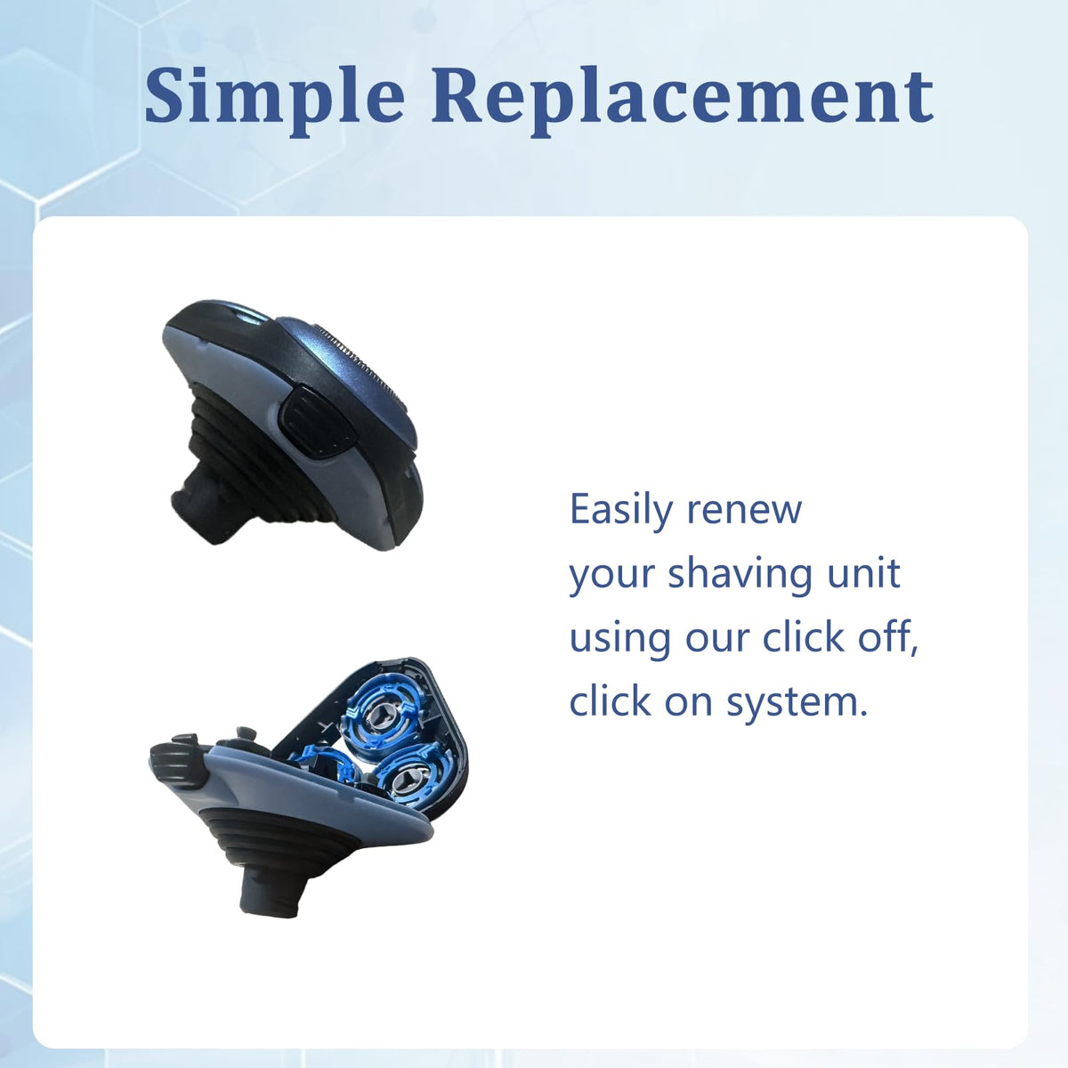 Ruixin X5000 head compatibility with Philips Norelco X5000 series.