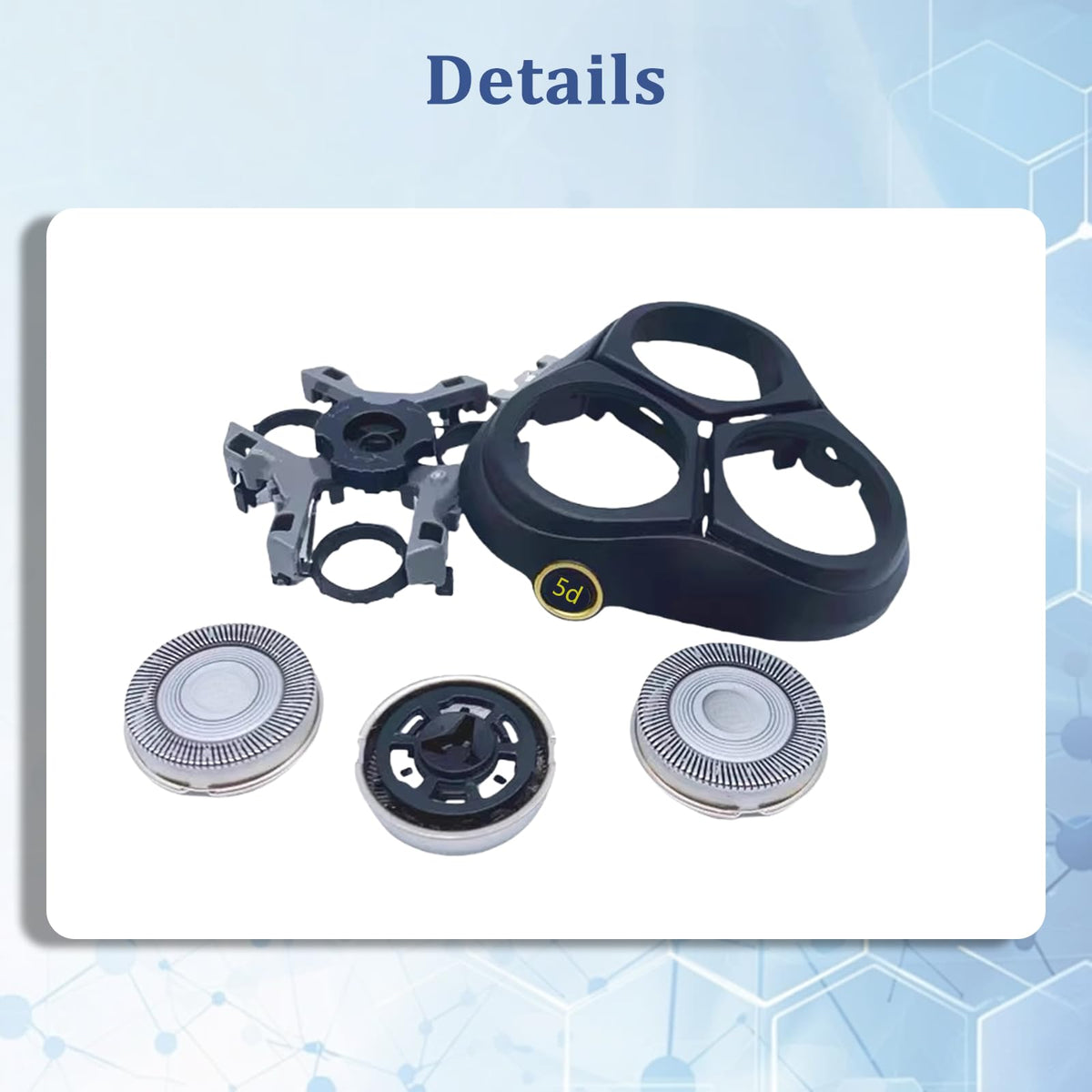 Ruixin S3000 head holder durable materials for long-lasting shaver performance