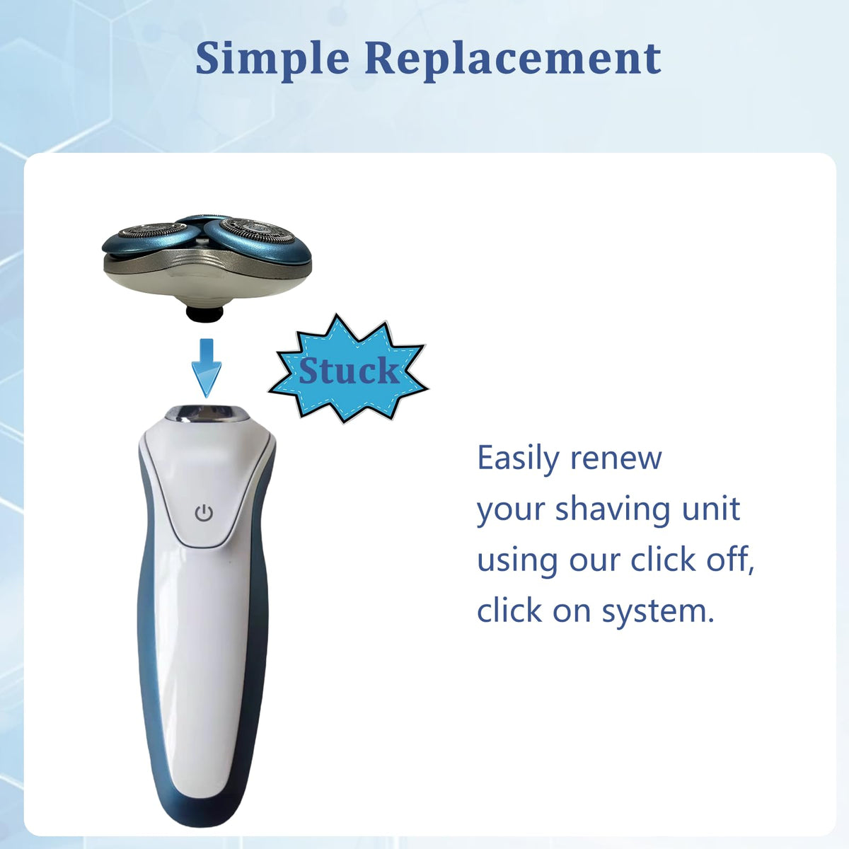 Ruixin SH90/SH70 compatibility highlight for Philips Norelco S7 series.