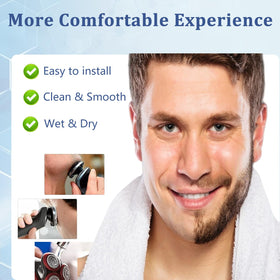 Ruixin SH90-70 replacement head with detailed design for comfortable shaving.