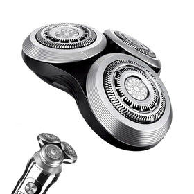 Ruixin SH90 replacement head for Philips S9000, front view shows precise blade alignment for a smooth shave