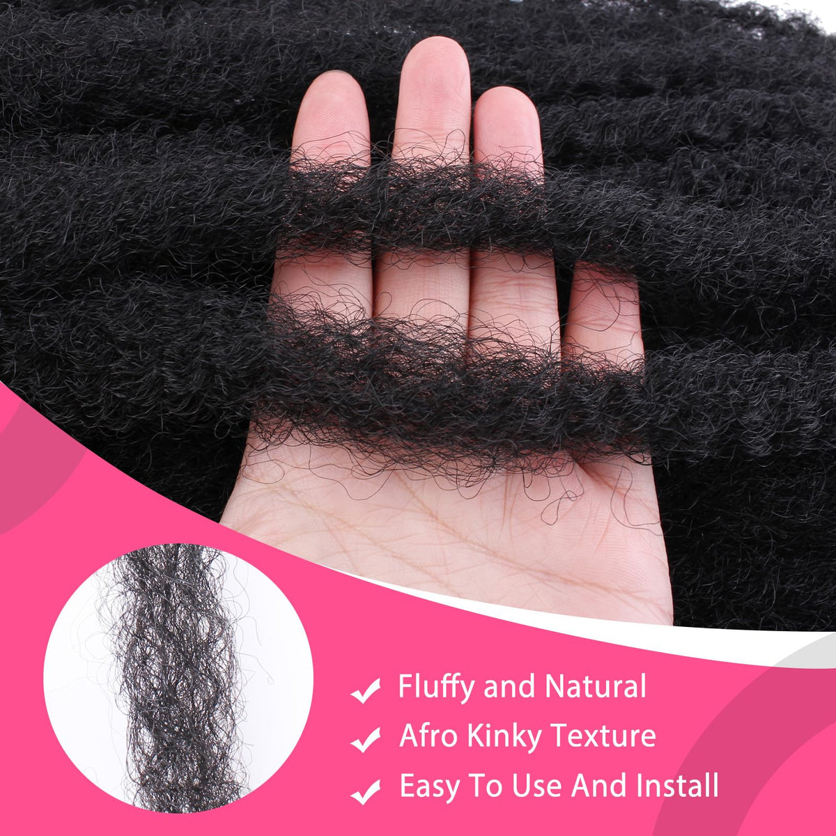 RuiYok Marley twist crochet hook included with easy installation