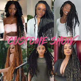 RuiYok Marley twist hair faux locs inspiration close-up