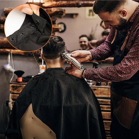 Run Pmy barber cape is washable and reusable for busy salons.