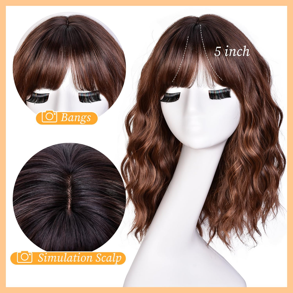 RunM hair bangs detail creates a youthful look with easy styling.