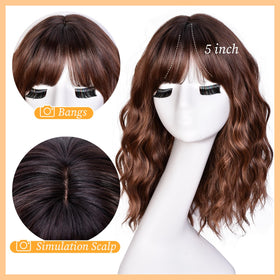 RunM hair bangs detail creates a youthful look with easy styling.