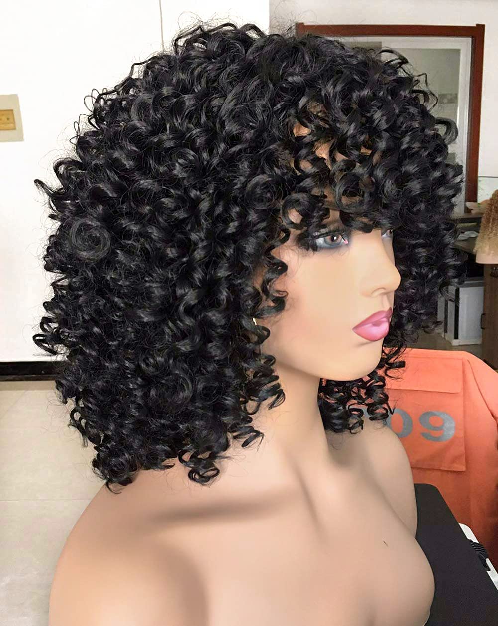 RunM Hair side view highlights balanced length and fluffy curls