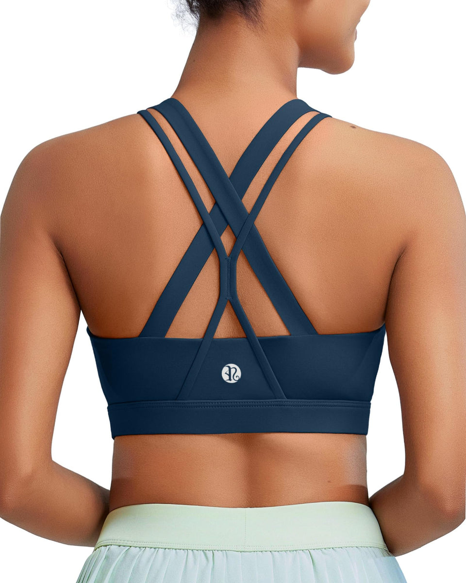 RUNNING GIRL ultralight energy bra offers unrestricted motion during workouts.